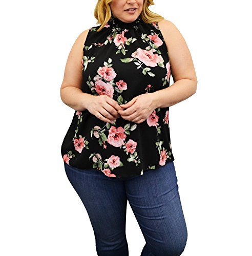 Urban Rose Womens Plus-Size Top With Short Sleeves, Rounded Hem & Neck Urban Rose Womens Plus-Size Top With Short Sleeves, Rounded Hem \u0026 Neck