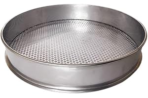 INTCHE Economical Round Hole Test Sieve Standard Test Sieve 304 Stainless Steel Test Sieve Filter Mesh Test Sieve Diameter 10cm Aperture 1mm-40mm 1 Piece (Color : 1.5mm)