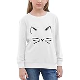 GORLYA Girl's Pullover Tops Cute Cartoon Graphic Print Sweatshirt Clothes for 4-14 Years Kids
