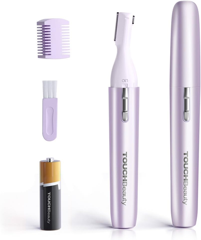TOUCHBeauty Eyebrow Trimmer AG-1658 Purple, Facial Hair Remover, Portable