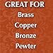 Wright's Brass and Copper Polish and Cleaner - 8 Ounce with Polishing Cloth - Gently Cleans and Removes Tarnish Without Scratching