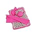 18 Inch Doll Accessories | Reversible Pink Cheetah Print Bedding Set with Comforter, 3 Pillows and Sheet | Fits American Girl Dolls