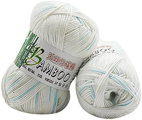 Clearance Sale! Yarns for Knitting Crochet Craft,KFSO Bamboo Cotton Yarn - Hand Knitting Knicker Yarn Crochet Soft Scarf Sweater Hat Yarn Knitwear Wool (J)