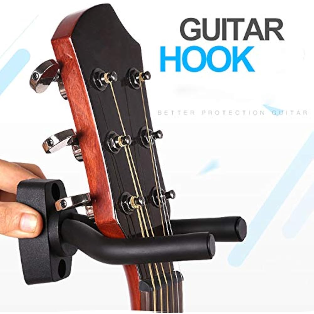 Stands Guitar Hanger Wall Mount Hangers Hooks Holder Fits Size Guitars