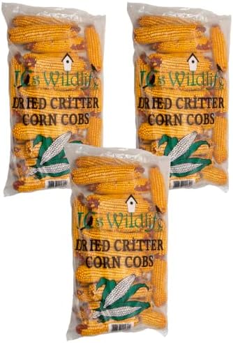 Backyard Birding & Wildlife - JCs Wildlife Dried Squirrel Corn Bag - Each Bag Weighs About 14 lbs - Great for Squirrels, Chipmunks, Deer and Other Backyard Critters - Grown in Indiana - Approximately 42 lbs of Corn