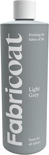 Fabricoat Fabric Paint 250ml Light Grey - Soft & Flexible Colour Change