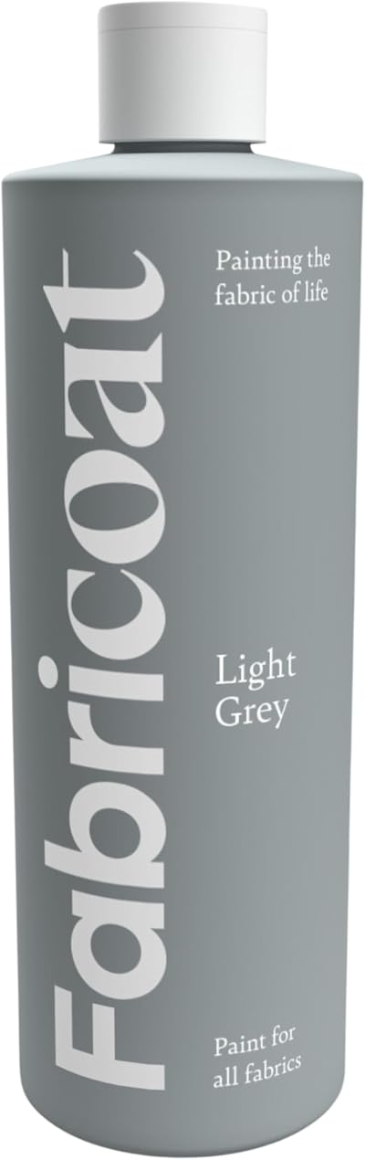 Fabricoat Fabric Paint 250ml Light Grey - Soft & Flexible Colour Change