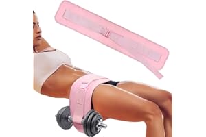 Ann Bully Comfortable Hip Thrust Belt for Dumbbells, Anti-Slip Home Gym Band for Weights to Hold Kettlebells & Plates