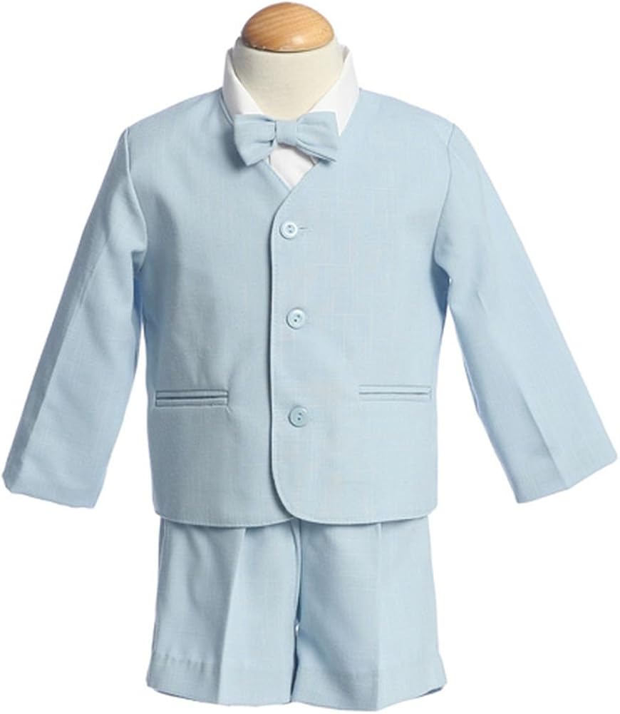 Lito Boys Light Blue Eton Short Formal Wear Ring Bearer