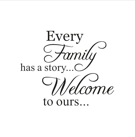 Cada familia tiene una historia Cita Pegatinas de pared Vinilo ...