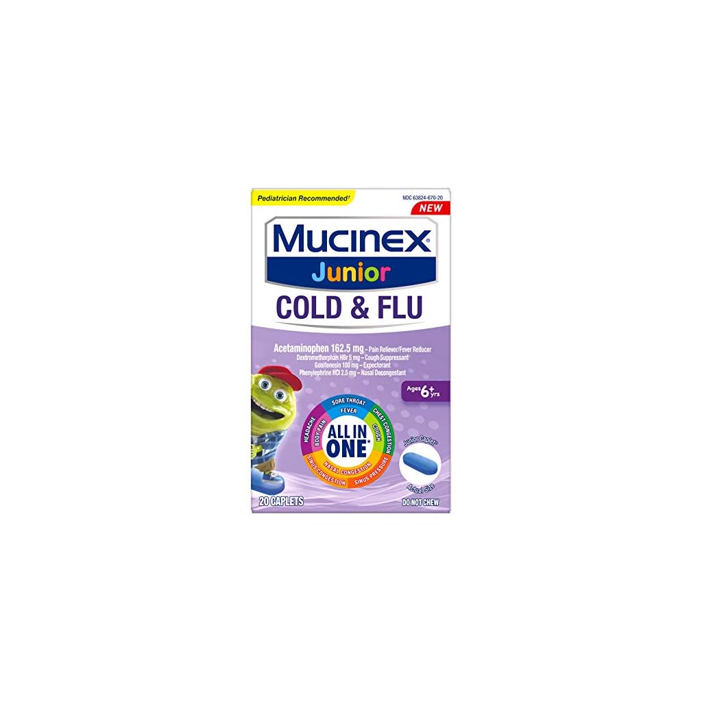 Nasal Decongestant, Cough Suppressant & Expectorant, Mucinex Junior