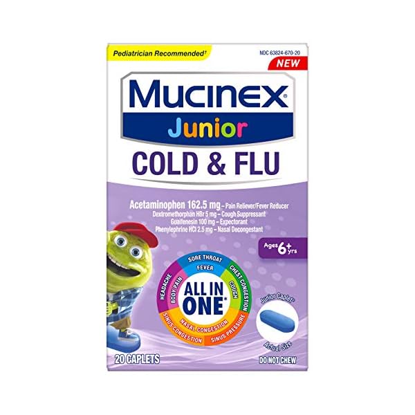 Nasal Decongestant, Cough Suppressant & Expectorant, Mucinex Junior