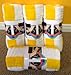 America Galindez Inc Chaise Lounge Towel Stripe Yellow and White - Set 2