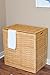 BIRDROCK HOME Oversized Divided Clothes Laundry Hamper - Made of Natural Bamboo - 2 Sections - Laundry Organizer