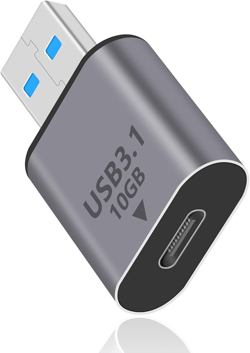 Duttek USB C Female to USB A Male Adapter 10Gbps USB 3.1 Gen 2 OTG Fast Charging