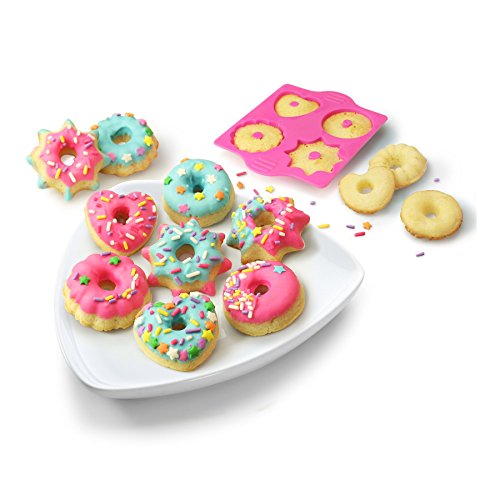Real Cooking Sprinkled Mini Donuts Baking Set 6 Pc. Kit Includes Cake