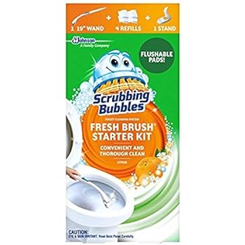 Scrubbing Bubbles Fresh Brush Toilet Cleaning System Starter Kit, Citrus (Pack of 2)