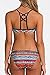 Dearlovers Elegant Vintage Tie Side Bottom Adjustable Bikini Set Swimwear Small Size Multicolored