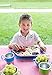 Innobaby Stainless Bus Plate with Airtight Sectional Lid, The Original, Leak-Resistant Divided Platter, Mom Invented Fun Shape Plate Din Din SMART for Babies, Toddlers and Kids, BPA Free Plate