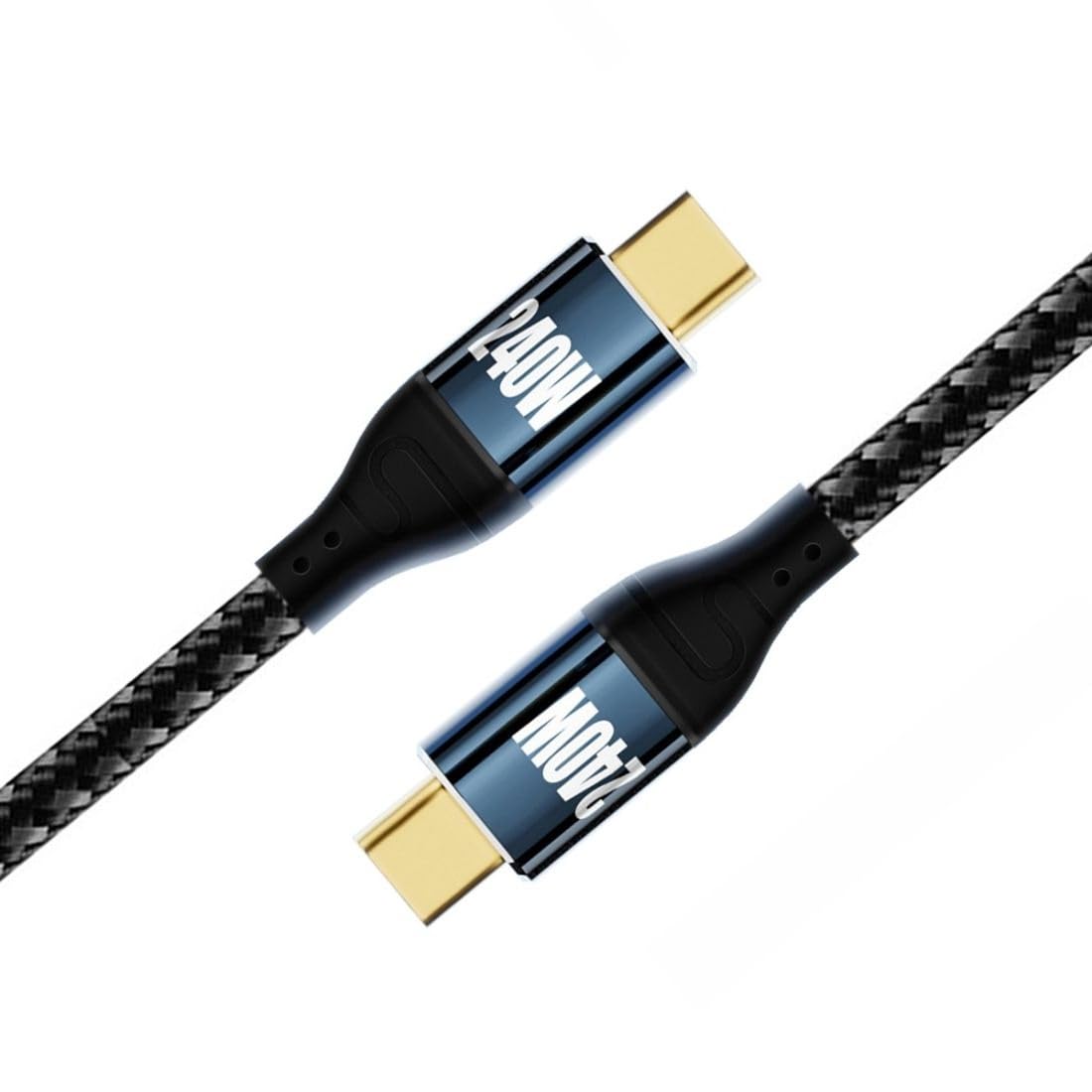 chenyang CY USB C to USB C 240W Cable,USB Type C Male to Male Cable 480Mbps 48V 5A Compatible with USB2.0 100W Charging 2.0M