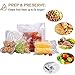 GERYON Vacuum Sealer, Automatic Vacuum Sealer Machine with Built-in Cutter, Compact Design for Dry and Moist Food with Starter Kit Bags and Rolls, Black