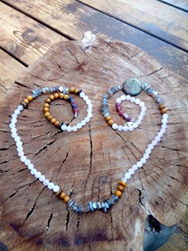 Romantic Jewelry Artisan Necklace Long Necklace 26 Inch Colorful Mix Semiprecious Beads Gemstones