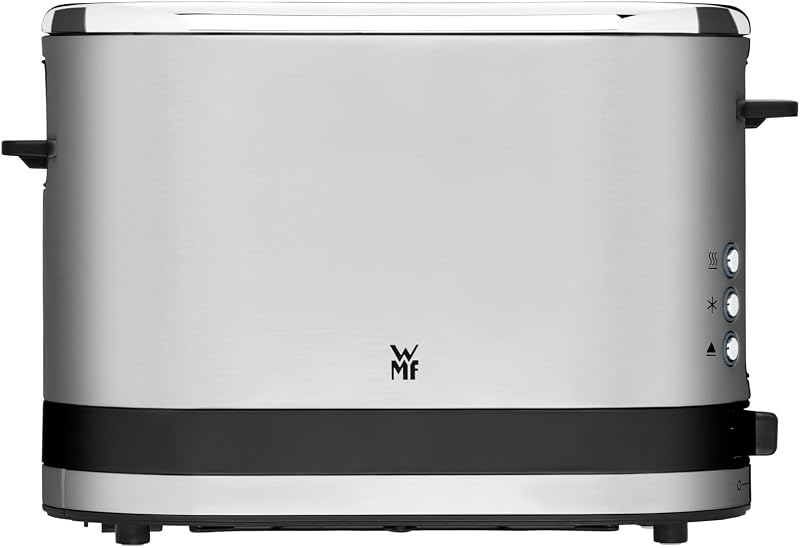 Kitchenminis - Tostadora Coup con 1 ranura, formato contacto, 600 W, 7 niveles de tostado, acero inoxidable cromargan mate