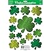 Amscan St. Patrick's Day Lucky Wishes Glitter Vinyl Window Decoration, 18