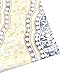 DriftAway Adrianne Damask and Floral Pattern Window Curtain Valance 52 Inch by 18 Inch Plus 2 Inch Header Yellow and Gray