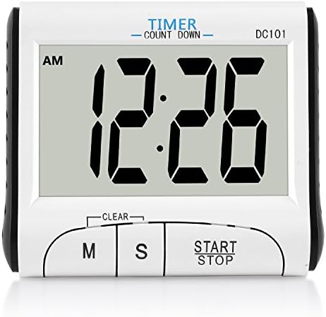 Kitchen Timer, Houswil™ Digital Kitchen Timer for Cooking, Cooking Timer with Count Down /Up , Loud Alarm Sound and Large LCD Display, Strong Magnet Back and Retractable Stand