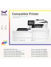 halofox Color cartuchos de tóner Sustitución para HP 201 X 201 A COMPATIBLES CF400 A CF400 X CF401 X CF402 X CF403 X Uso en HP Color LaserJet Pro MFP M252 M252 N MFP M252dw MFP M277 N MFP M277dw m277 C6 Printer