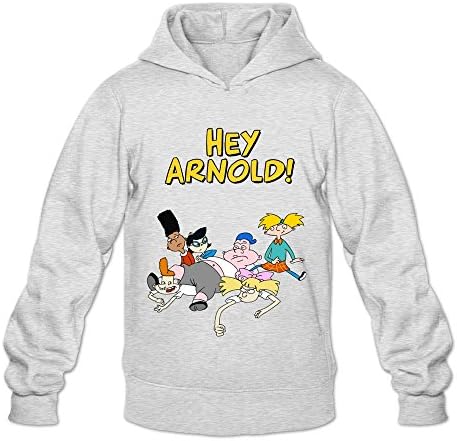 Men Logo Hey Arnold Customized 100% Cotton Size M Color Ash Hoddies By Mjensen
