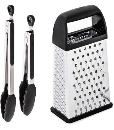 Gorilla Grip 2-Pack Kitchen Tongs - 7 & 9 Inch, Stainless Steel With Silicone Tips, Heat Resistant & Non-Scratch
