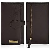 ESTALON Real Leather Wallets for Women RFID - Long