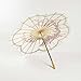 Quasimoon PaperLanternStore.com 32 Inch Cherry Blossom/Sakura w/Black Ring Paper Parasol Umbrella, Scallop Shaped with Elegant Handle