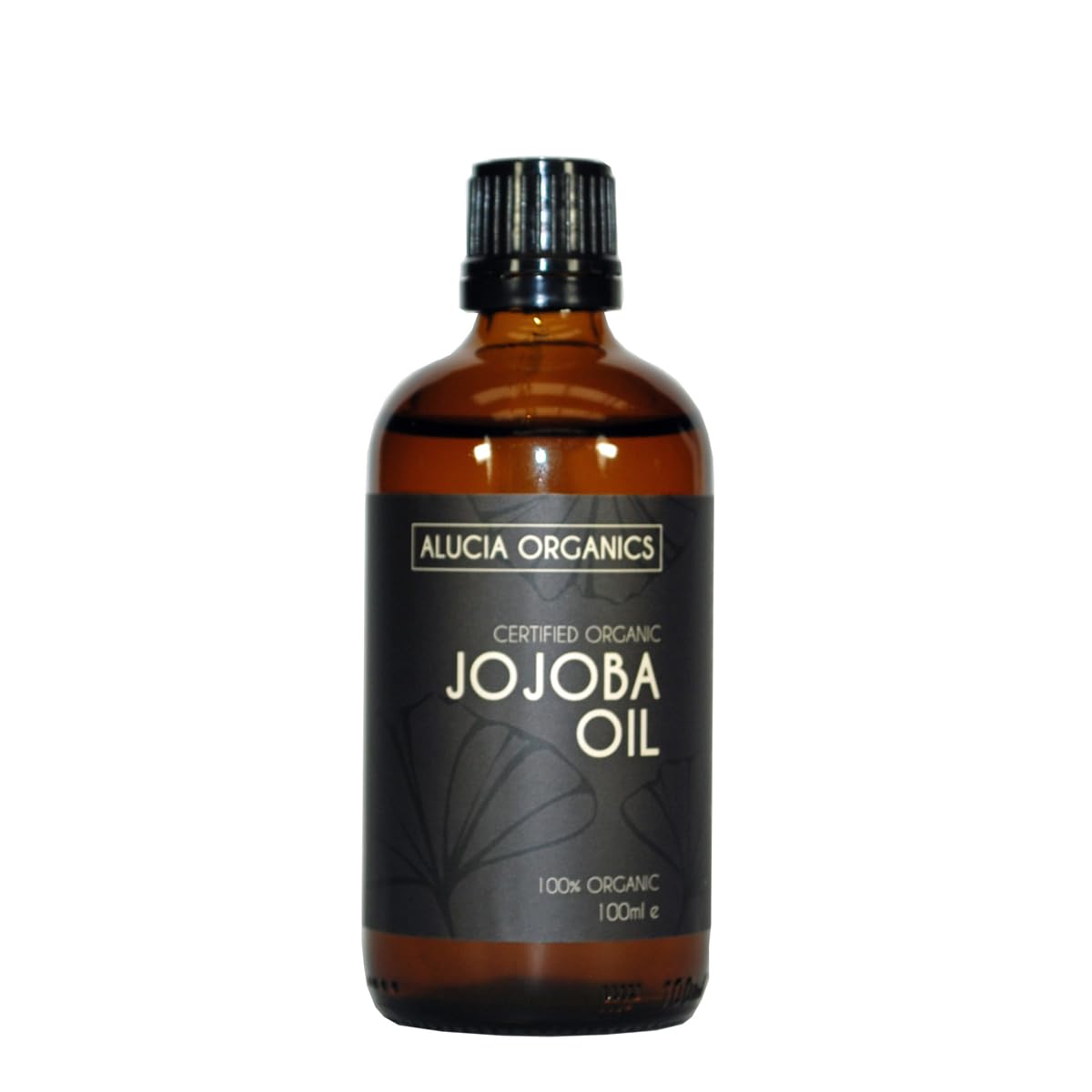 ALUCIA ORGANICS Certified Organic Jojoba Oil 100ml – 100% Pure Jojoba Oil for Face, Body & Hair – Natural, Cold-Pressed & Unrefined – Vegan & Cruelty-Free