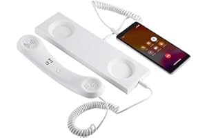 Retro Handset | Noise Reduction Jack Landline with 3.5mm Jack - Retro Landline Phone | for Home Office Seniors Computer Wall 