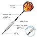Sametop Soft Tip Darts Set 12 Packs Darts 16 Grams with 5 Style Flights, Aluminum Shafts, Silver Steel Barrels, 100 Dart Tips and Darts Tool