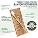 Faya Wooden Toothbrushes Bamboo - 0.15mm Soft Bristle with Quotes, Ergonomic Compostable Toothbrush - Numbered, Eco Friendly, Wood Toothbrush, BPA-Free - Natural Toothbrushes Pack for Adults and Kids