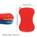 Emoly Silicone Sponge Dish Washing Kitchen Gadgets Brush Accessories (3 Pack) - Food Grade Reusable Sponges for Dishes， Heat Resistant and Without Bpa，Double Sided Silicon Brush - 3 Colors
