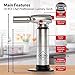 RoiChef Culinary Butane Kitchen Blow Torch - Multifunctional Refillable Aluminum Cooking Torch for Crème Brûleé & Barbecue or Grill Lighter