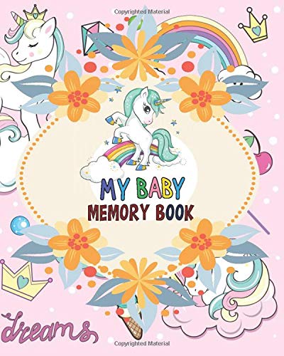 unicorn baby memory book