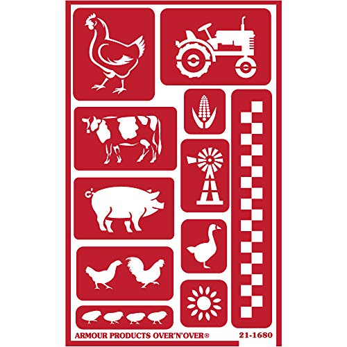 1 Armour+Reusable+Etching+Stencils+Farmhouse