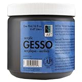 Art Alternatives Black Acrylic Gesso - 16oz Jar,1-Pack