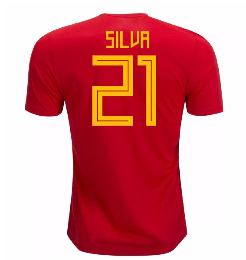 Football David Silva Jersey World Cup David Silva Spain Jersey