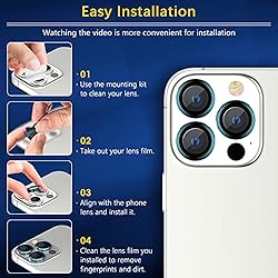 [4 Pack] UniqueMe Camera Lens Protector Compatible