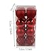 Valery Madelyn 16ct 80mm Essential Red Shatterproof Christmas Ball Ornaments Decoration for Holiday Wedding Party, Tree Balls 8cm/3.15inch, 16 Hooks Included, Themed with Tree Skirt(Not Included)