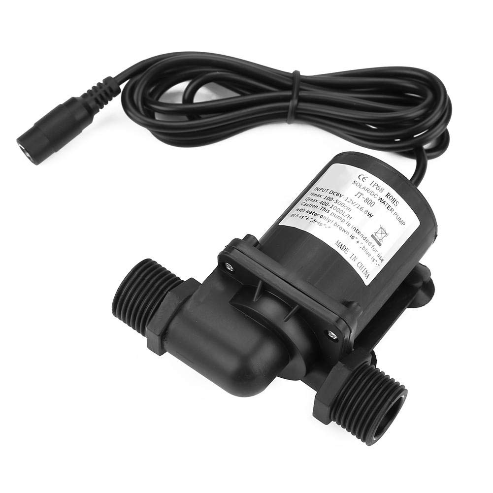 Mini DC 12V Water Pump, Mini DC Brushless Water Pump for Small Fish Pond 12V -40℃ ~100℃ Water Pump Kit Brushless Water Pump