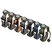 NEW-Vi Survival Bracelet, 5 in 1 Adjustable Survival Paracord Bracelet, Survival Gear Kit Includes Upgrade Compass, Loud Whistle