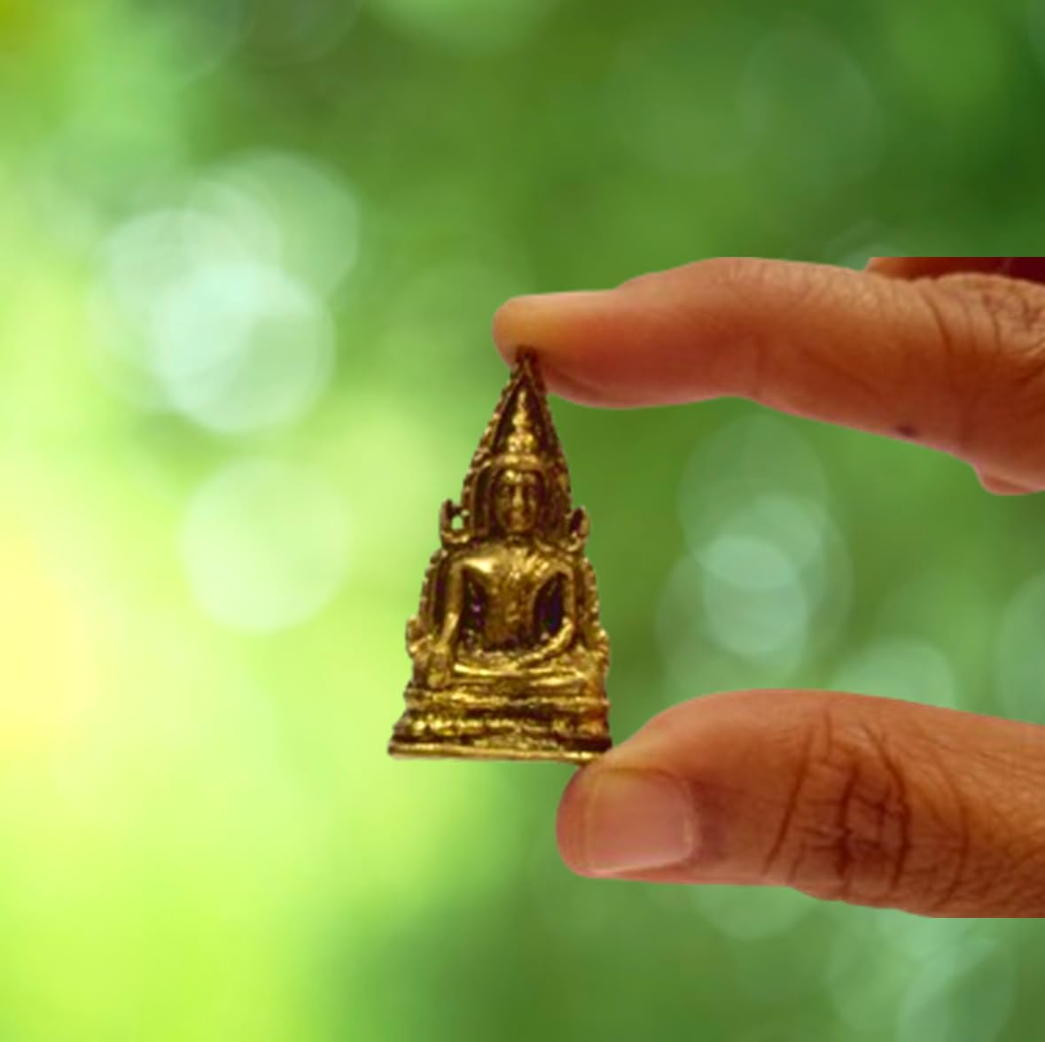 Purpledip Rare Miniature Statue Lord Buddha in Bhumi-sparsha Mudra, Unique Collectible Gift (11399)